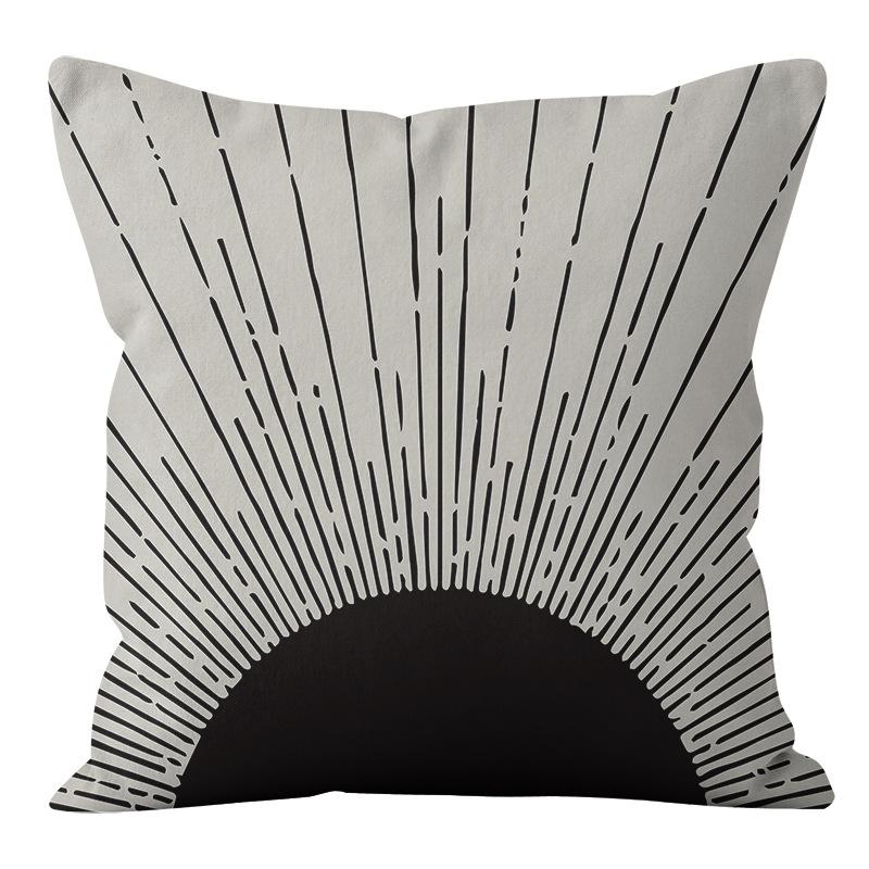 Kissenbezug Kissen Kreative Abstrakte Kunst Gestreiftes Gesicht Sofa Schlafzimmer Dekor Zuhause Auto Moda