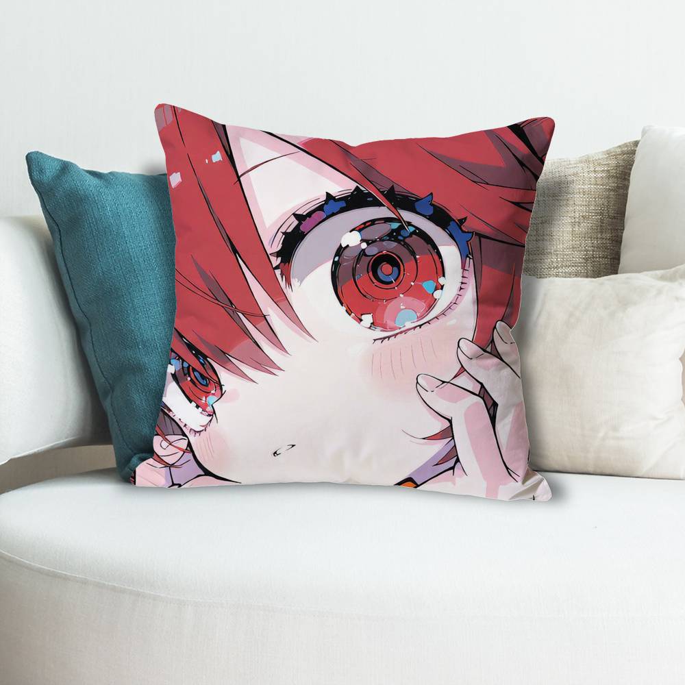 KKasane Cute TTeto Anime Celebrity Merchandise AllMatch Printed Pillow Case Sofa Car Office Room Decoration Protector