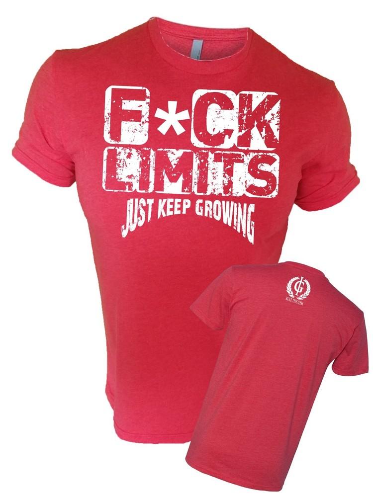 

Iron Gods F*ck Limits Workout T-Shirt Muscle Weight Training Bodybuilding Gym L
