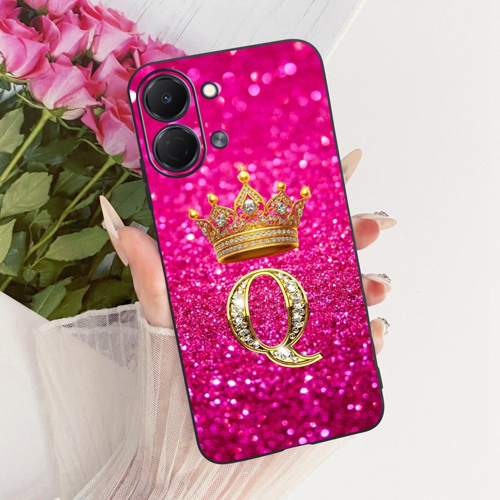 Phone Case For Tecno Spark Go 3 Cover Silicone Luxury Letters Crown Soft Funda For Techno Spark Go 3 KN3 Casing