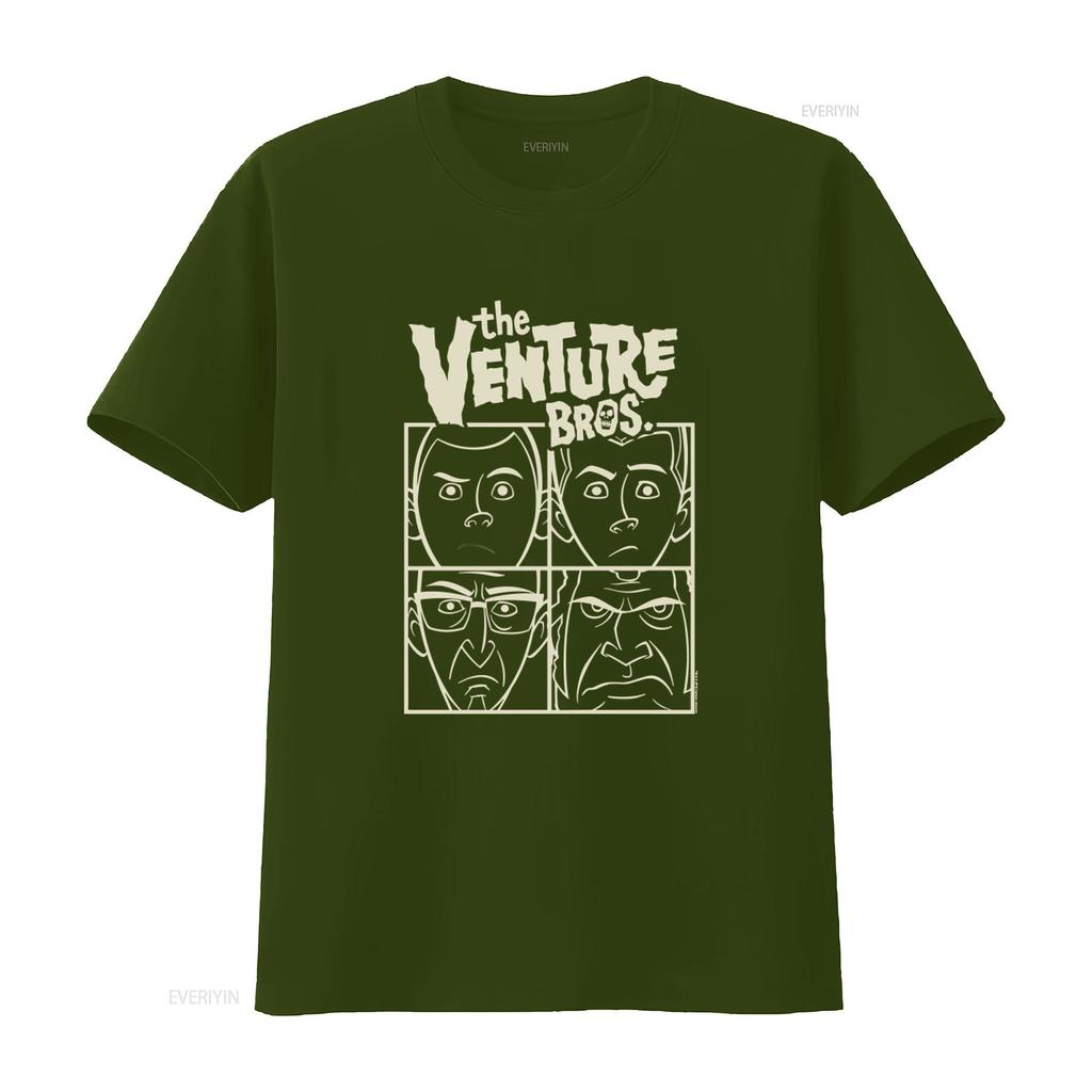 The Venture Bros Adult T Shirt Cartoon Print Retro Style vintage Washed Versatile Breathable Unisex graphic fashion Stretched