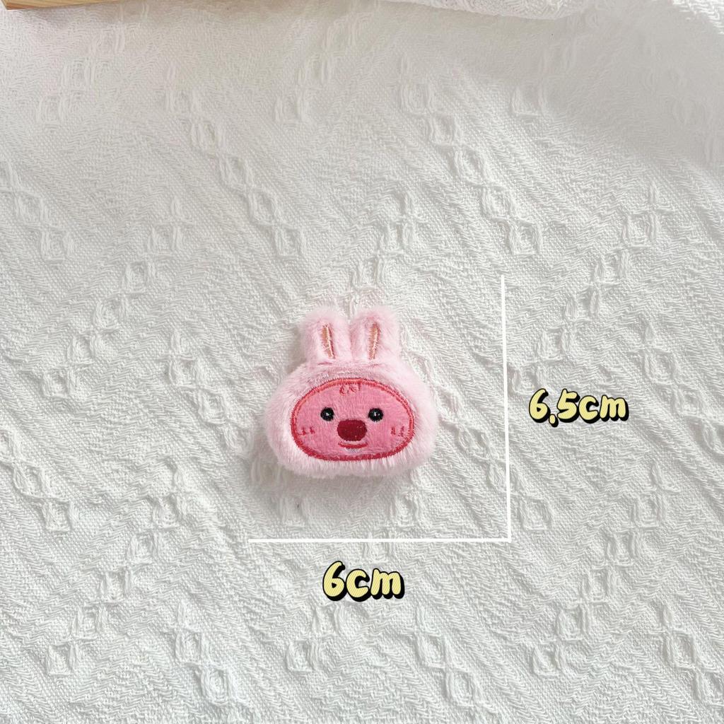 Adorable Mini Plush Rabbit Toy: Cute Cartoon Head Doll for Children’s Decor
