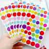 20 Sheets Colorful Alphabet Number Heart Star Dot Stickers Self-Adhesive Scrapbooking Stickers for DIY Art Crafts Creative JXB