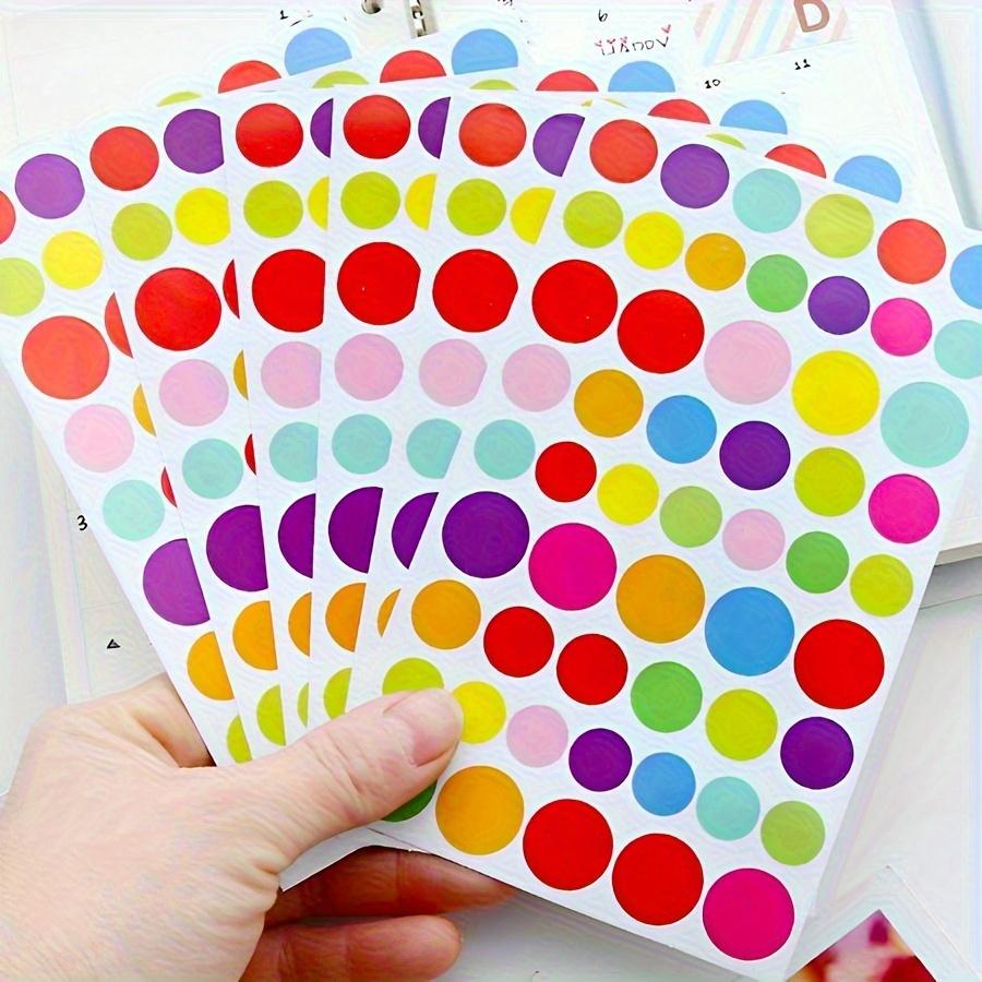 20 Sheets Colorful Alphabet Number Heart Star Dot Stickers Self-Adhesive Scrapbooking Stickers for DIY Art Crafts Creative JXB