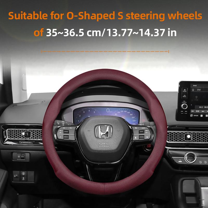 

Suitable for Honda Ultra-Thin Breathable Leather Steering Wheel Cover Suitable for Civic Fit 8Th Gen 8 City Accord 9 10 Vezel Freed Breeze 7 Jade