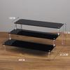 Black Handmade Toy Display Rack 1/2/3/4/5 Layer Ladder Shelf for Building Block Model Doll Office Cosmetics Storage