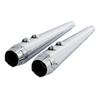 Motorcycle 4" Megaphone Tappered Slip On Dual Exhaust For Harley Road King Glide 1995-2016