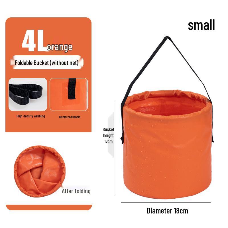 

Portable Folding Water & Fish Bucket for Camping and Travel