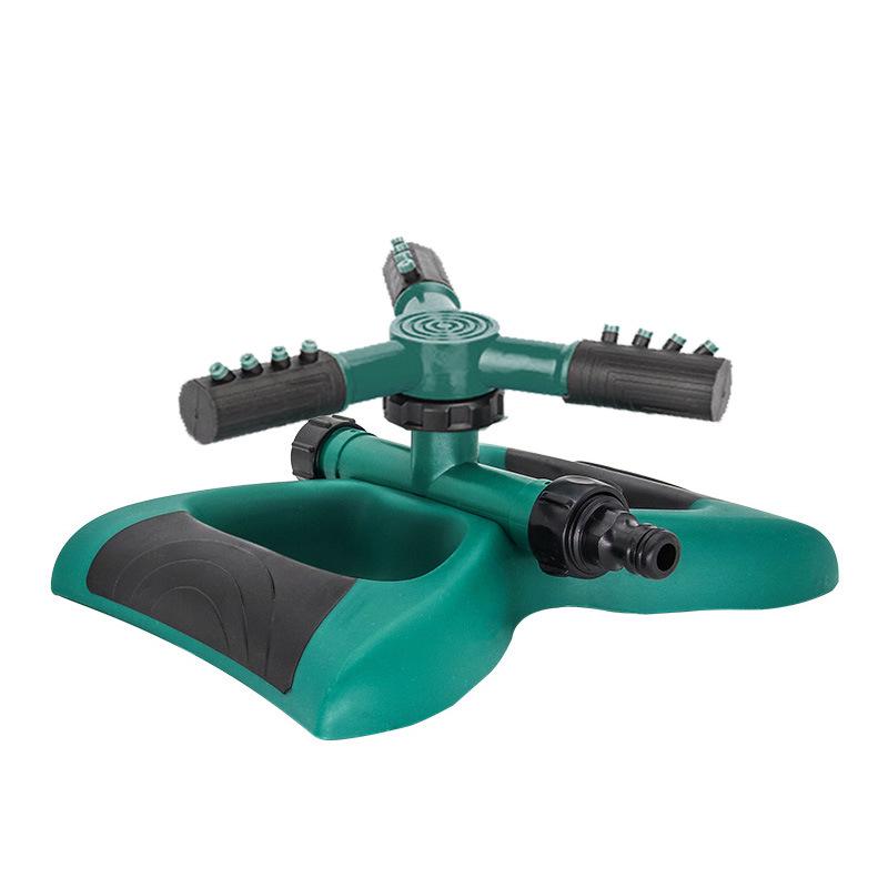 360° Rotating Three-Way Garden Sprinkler Head for Lawn Irrigation