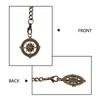 TREEWETO Zakhorlogeketting Albertketting met 2 Haken en Kompas Hanger Heren