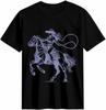 Cowgirl Lasso Horse Riding Western Style T-shirt