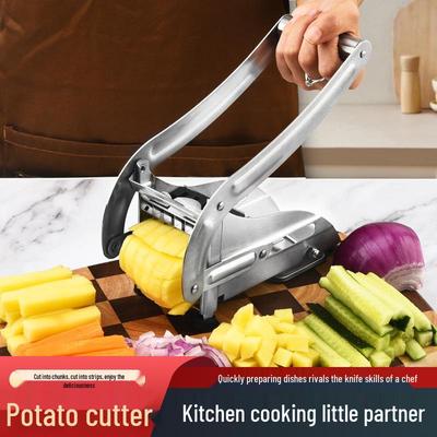 Stainless Steel French Fry Cutter & Vegetable Slicer - Multifunctional Kitchen Tool