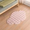 Cloud Carpet: Cute Girly Bubble Fleece Rug for Bedroom & Living Room - Machine Washable