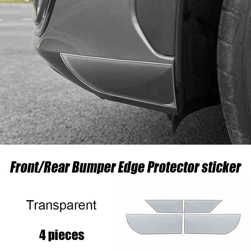 For Geely EX5 Galaxy E5 2024 2025 2026 Epoxy Resin Car Front Rear Bumper Corner Guards Anti Scratch Protection Stickers Exterior 2201