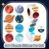 500pcs/roll Solar System Colored Planets Stickers 2.5cm/1.0'' Space Knowledge Learning Adorn Gifts Kettle Phone Stationery Label