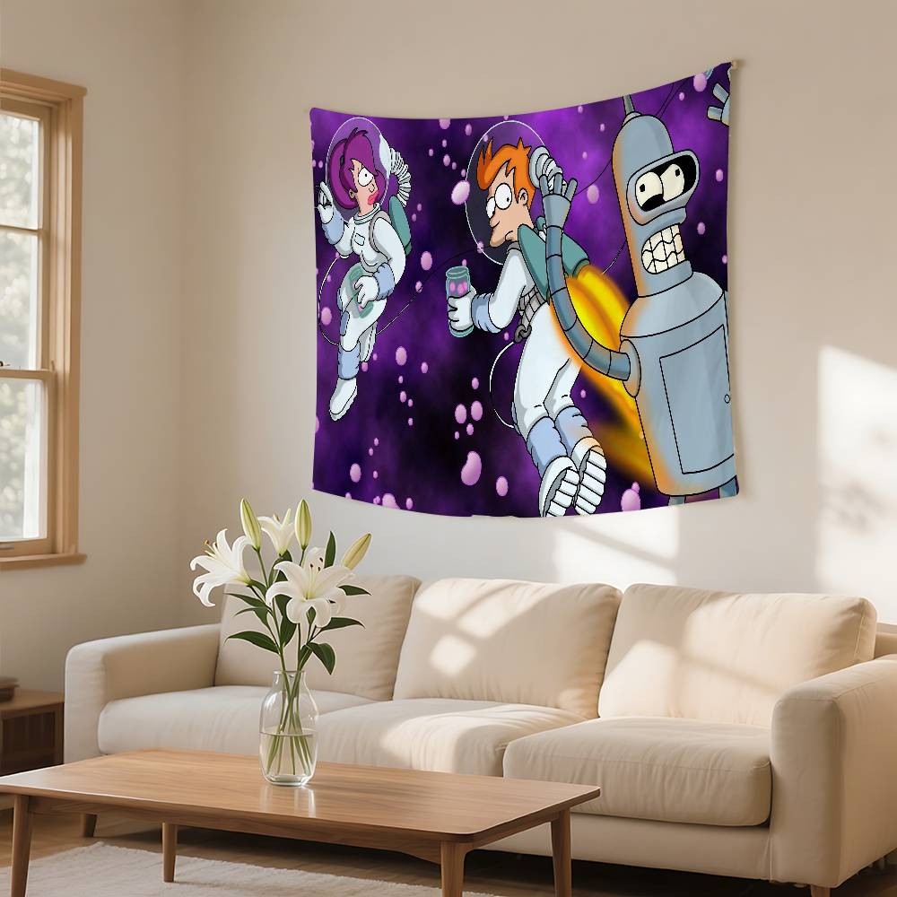 FFuturamas Tapestry Wall Hanging Tapestry Art Deco Blanket Curtain Hanging At Home Bedroom Living Room Decor