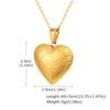Photos Customize Stainless Steel Pendant Necklace for Women, Gold Plated Heart Photo Locket Openable Necklace Jewelry Gift