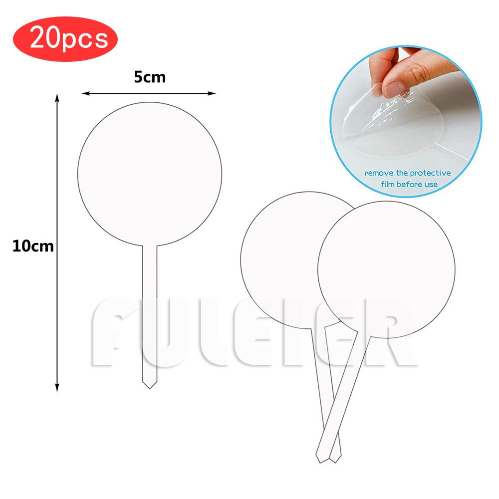 

5/7/10/12cm Round Acrylic Cake Toppers Clear Blank Circle DIY Cake Topper for Wedding Birthday PartyCake Decorations Tools
