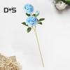 Easy Care Fake Flower Green Leaves Attractive Wedding Bouquet Artificial Peony Flower