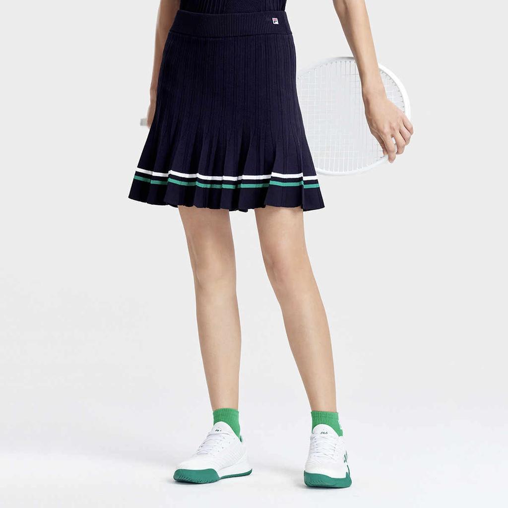 Fila Casual Long Skirts Women's Royal Blue Moderate Short Pleated Skirt A11W333311F-NV