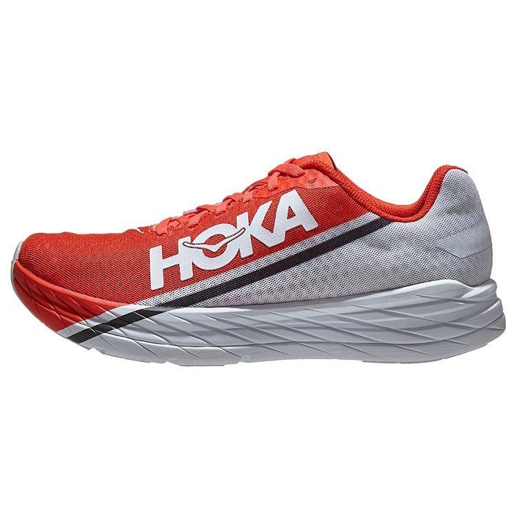 

Мужские кроссовки HOKA Rocket X Fiesta красные черные белые 1113532-FTBC