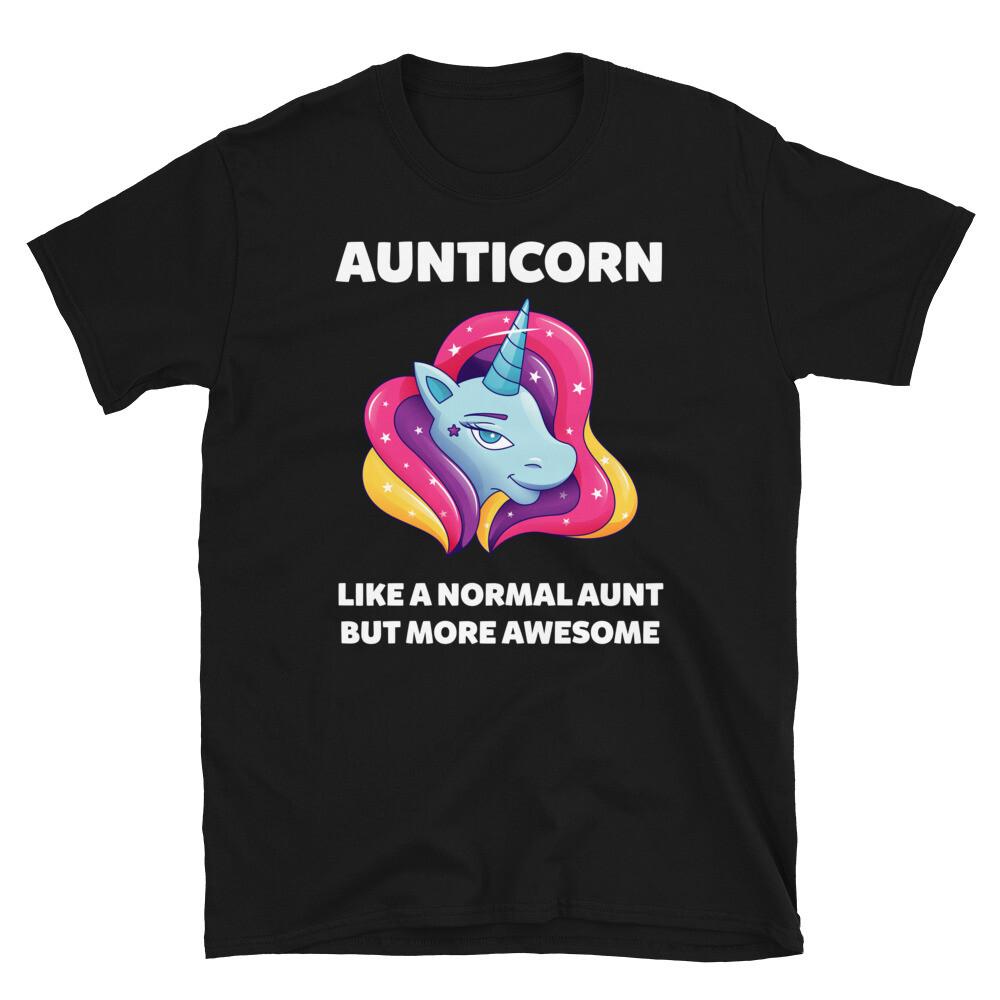 

Aunticorn Like A Normal Aunt But More Awesome Short-Sleeve Unisex T-Shirt M