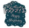 Inkdotpot Real Gold Foil Bracket Shape Paper Hang Tags Happy Birthday Favor Tags Pack Of