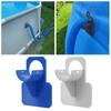 1 Set Swimming Pool Pipe Fixing Holder With Ties and Clips Preventing 32mm~38mm Hose Falling off Reducing Inlet/Outlet Pressure
