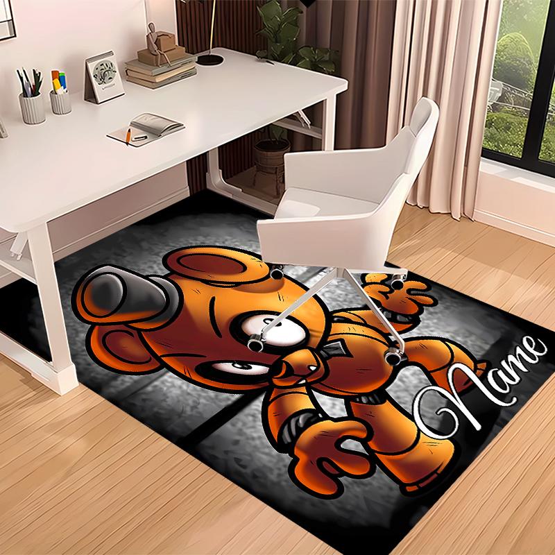 Custom personalization Five Nights at Freddy's Print Area Rug - Soft, Washable Non-Slip Indoor Mat,Living Room,Home&Office Decorative Rug