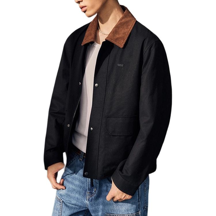 Levis American Casual Workwear Comfortable Lapel Long Sleeve Jacket Men Jackets 005MT-0000