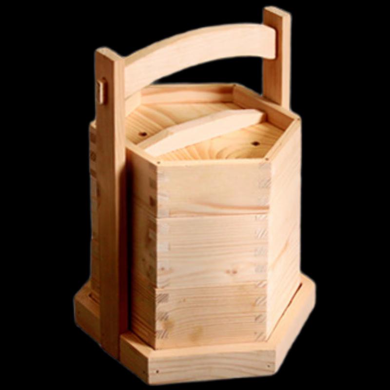 

De Ou Starlight Hong Kong Style Hexagonal Wooden Steamer Set