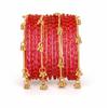 Conjunto de 16 Pulseiras Tendência Estilosas de Vidro e Ghungroo Caxemirense para Mulheres e Meninas | Últimas Joias Tradicionais Festivas para Casamentos e Festas