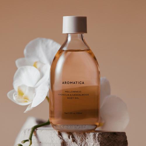 Aromatica Melounis Body Oil Magnolia   Sandalwood 100ml