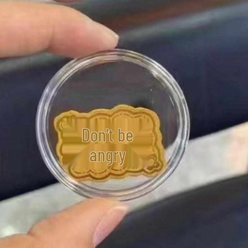 99.9% Pure Gold Phone Sticker - Shuibei Princess Style for Wealth & Prosperity