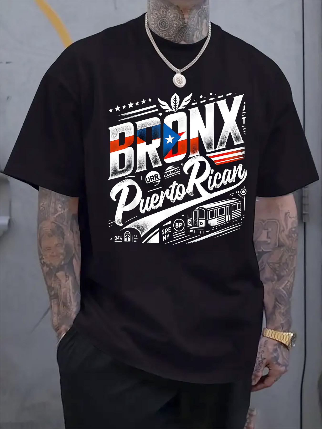 

Bronx Puerto Rican Graphic T-shirt - Casual Crew Neck S