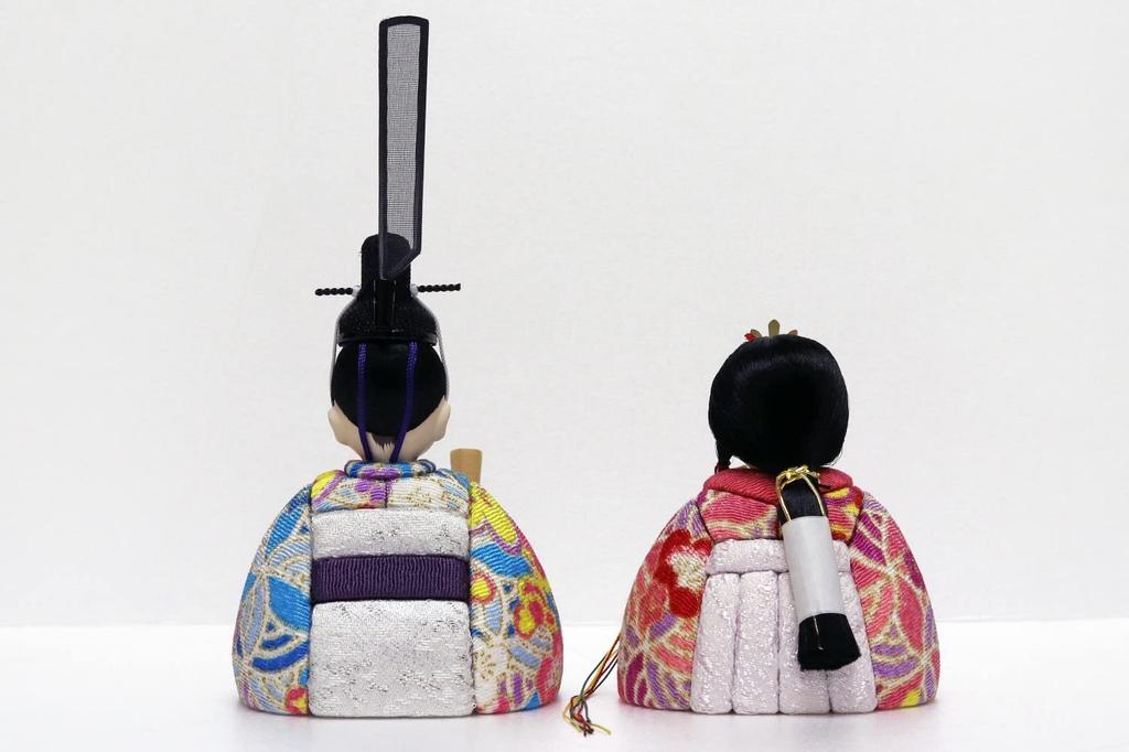 Hina Wooden Doll by Kotohoki Single Doll with Round Doll, Kanna, Tray, White, KTH-3201A1