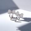 Copper-Plated Gold Bow Stud Earrings: Luxurious, Versatile, Non-Fading, Fashionable Jewelry for Women.