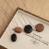 Vintage Retro Wooden Perfume Bottle Long Sweater Necklace For Women Chinese Style Jewelry