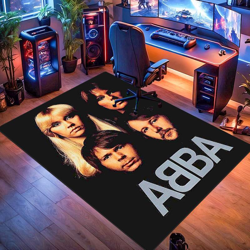 Tappeto ABBA Iconic Music Legacy Adatto a tutte le stagioni Tappetini da pavimento Regali di Natale Tappetino protettivo Decorazione per dormitorio