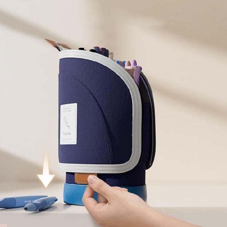Expanding Pencil Case Telescoping Pen Case Stand up Pen Holder Storage Bag Travel Makeup Brush Holder for Office School