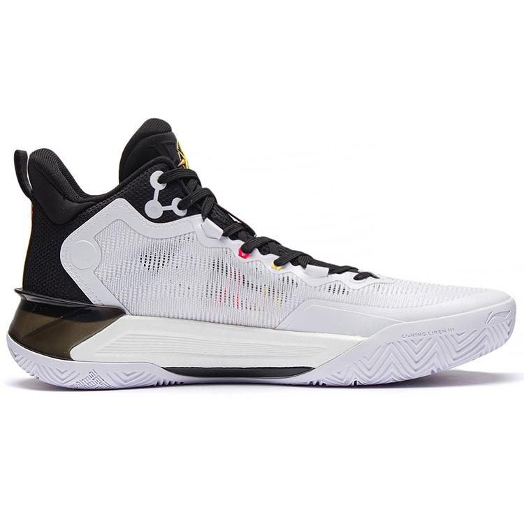 Li Ning Liren 3 Basketball Shoes Men's High Top White/Black/Red/Yellow/Green ABAS091-1