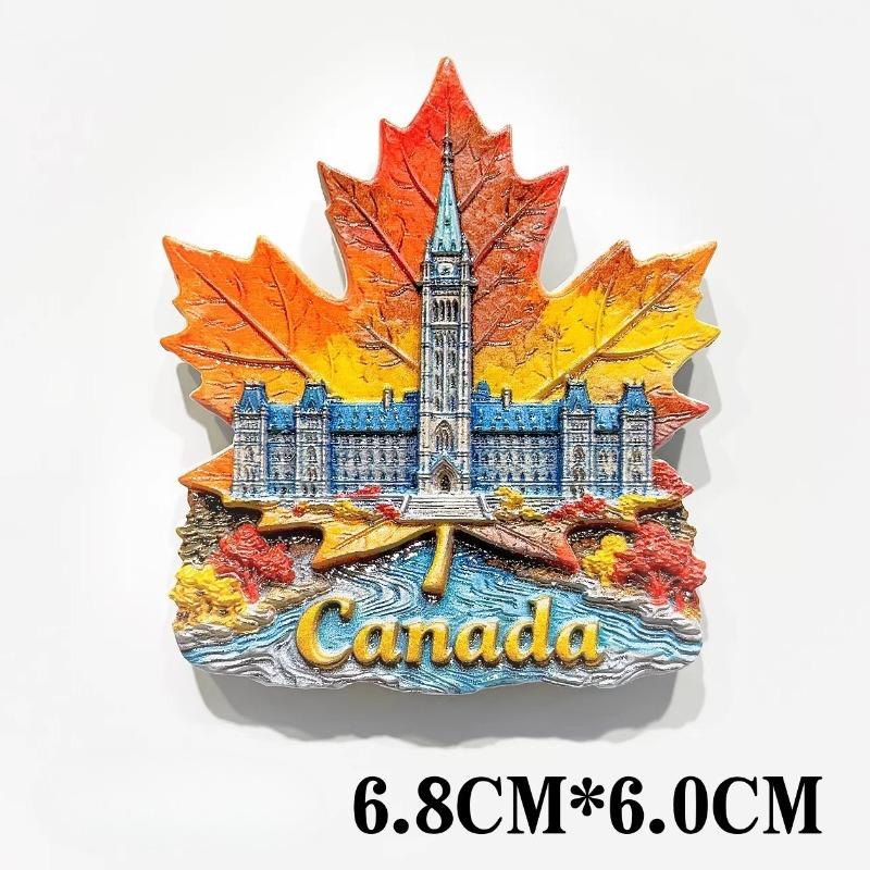 Canada Travel Souvenirs Quebec Château Frontenac Fridge Magnets Ottawa Toronto Banff Fridge Stickers Birthday Gifts Home Decor