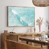 1pc Dynamic Aerial Surfers Canvas Wall Art - Frameless, Minimalist Beach & Ocean Scene Print for Living Room, Bedroom, Dorm | Mo