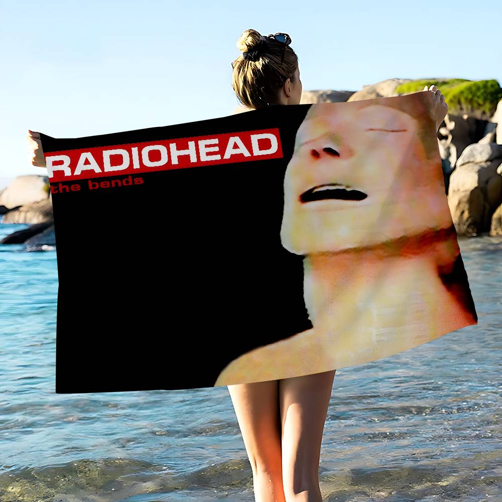 Band R-radioheadS Mikrofaserdecke Schnell trocknende Strandtücher Übergröße Druck Super saugfähige Pooltuchdecke