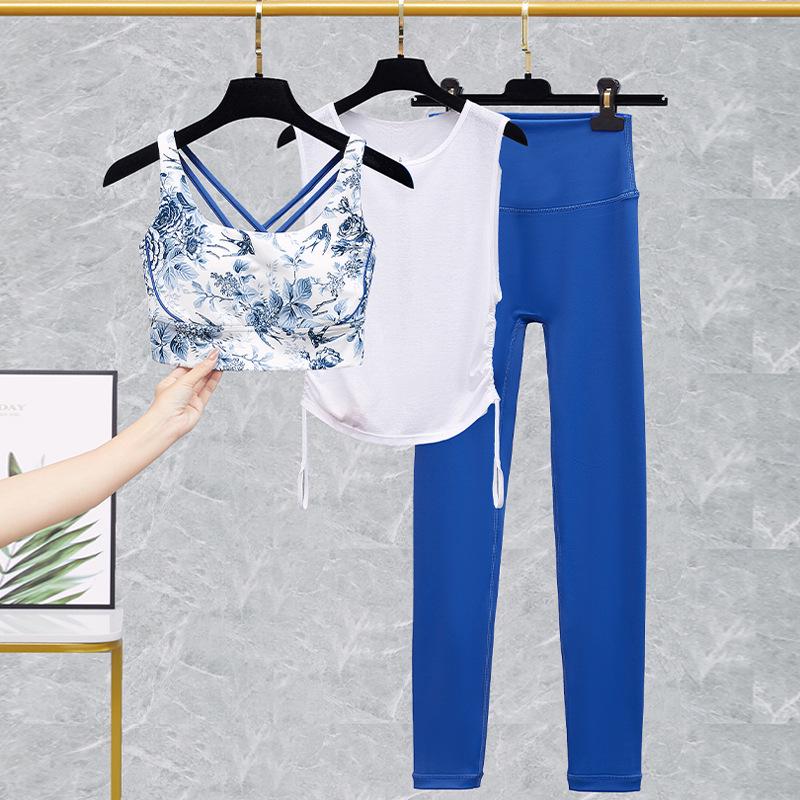 Lulu Women's Yoga Bra and High-Waist Fitness Pants Set - Spring/Summer Activewear