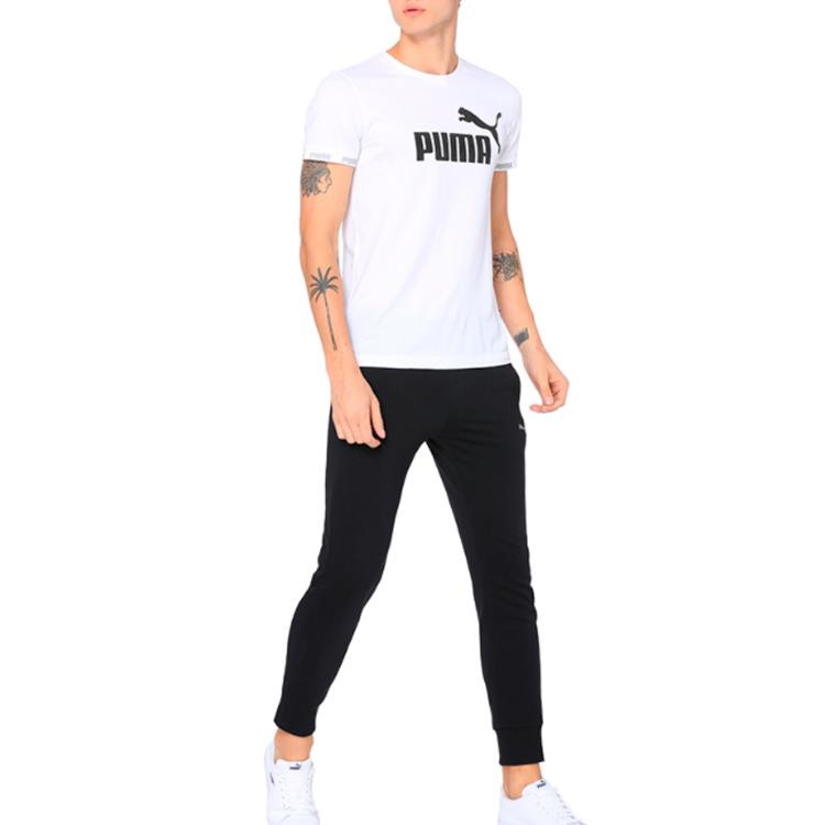 Puma Casual Sports Pants With Drawstring Closure Men Bottoms Black 590336-31