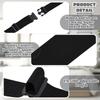 2pcs Black Webbing 5.0cm Wide Non Elastic Buckle Strap Adjustable Fixed Multifunctional Plastic Buckle Strap Storage