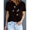 Bee Print T-Shirt - Soft Breathable Quick-Dry Short Sleeve Top with Beehive & Bee, Casual Round Neck Blouse for Outdoor Summer Wear,