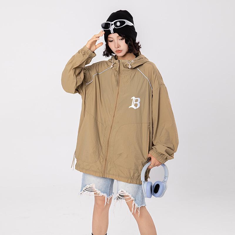Women's Summer Lightweight Quick-Dry Hooded Sun Protection Jacket - Cool UV Protection Short Coat