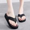 2019 Summer Korean Style Women's Wedge Heel Non-Slip Beach Flip Flops